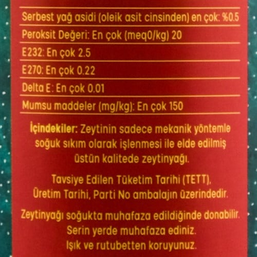 Ayvalık Erken Hasat Naturel Sızma Zeytinyağı (500 ml) Nova Vera