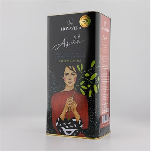 Ayvalık Erken Hasat Naturel Sızma Zeytinyağı (5 litre) Nova Vera
