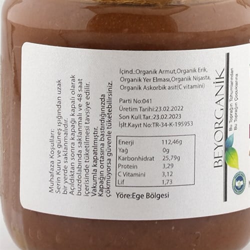 Beybeybi Organik Armut-Erik Püre (180 gr) Beyorganik