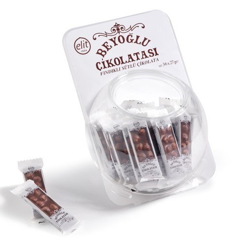 Beyoğlu Fındıklı Sütlü Tablet Çikolata (24 gr) Elit