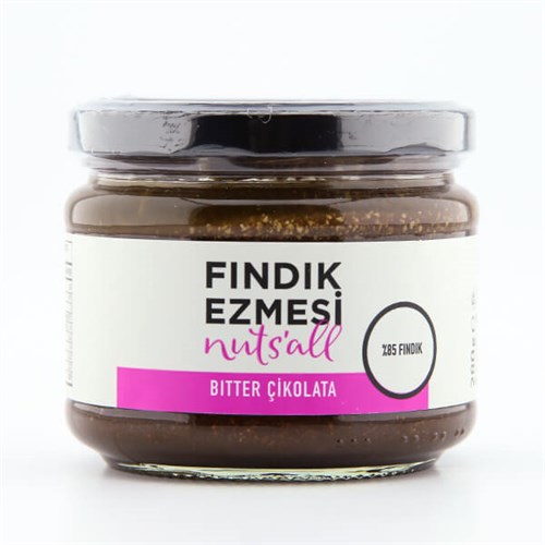 Bitter Çikolatalı Fındık Ezmesi (280 gr) Nuts'all