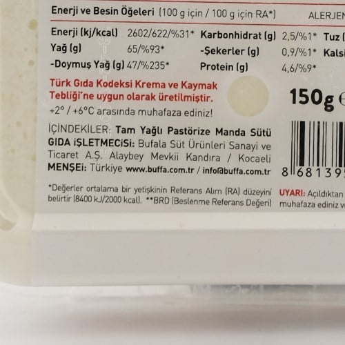 Buffa Manda Kaymağı (150 gr)