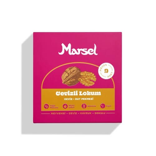 Cevizli Lokum (9'lu paket) Marsel