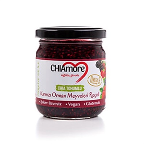 Chia Tohumlu-Kırmızı Orman Meyveleri Reçeli (240 gr) CHIAmore