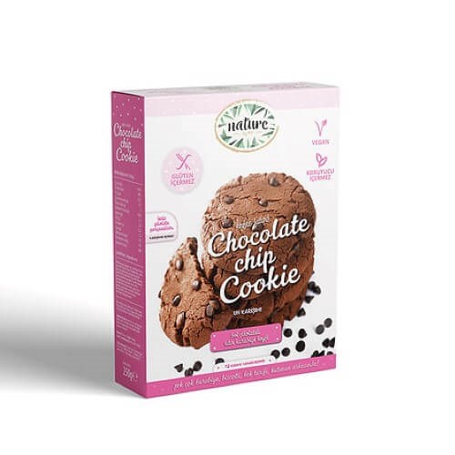 Chocolate Chip Cookie, Kakaolu Kıtır Kurabiye Karışımı (250 gr) Nature