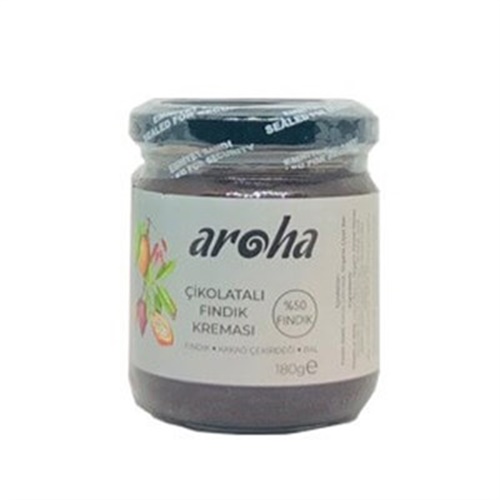 Çikolatalı-Organik Ballı Fındık Kreması (180 gr) Aroha