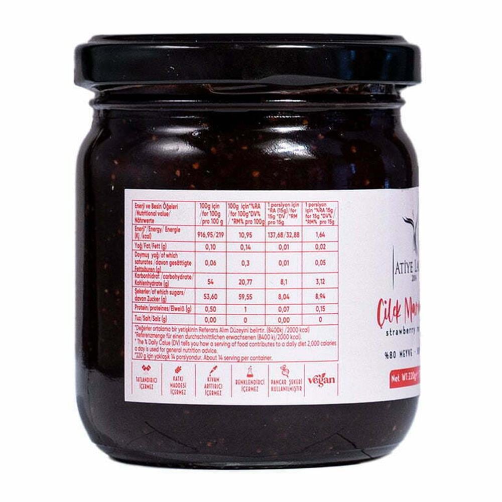 Çilek Marmelatı (220 gr) Atiye Laçin