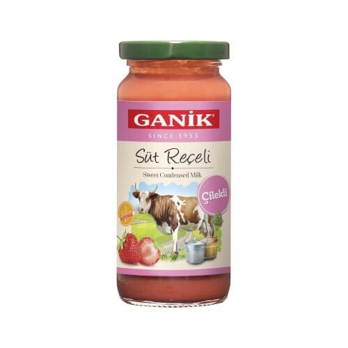Çilekli Süt Reçeli (270 gr) Ganik