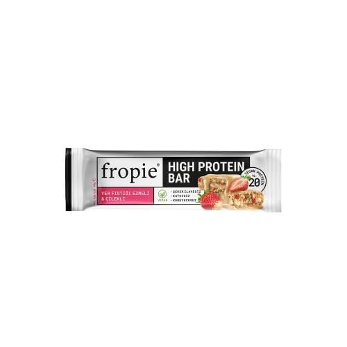 Çilekli Yüksek Protein Bar (32 gr) Fropie