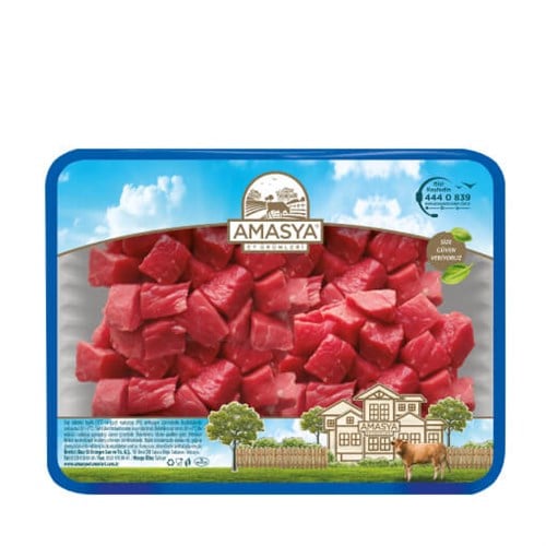 Dana Yemeklik Kuşbaşı (500 gr) Amasya Et Ürünleri