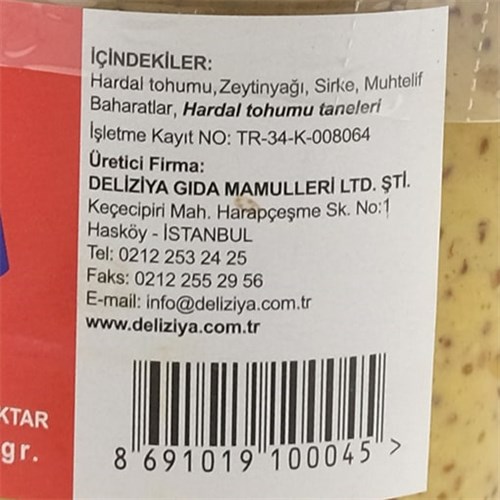 Delizia Eski Usül Hardal (150 gr)