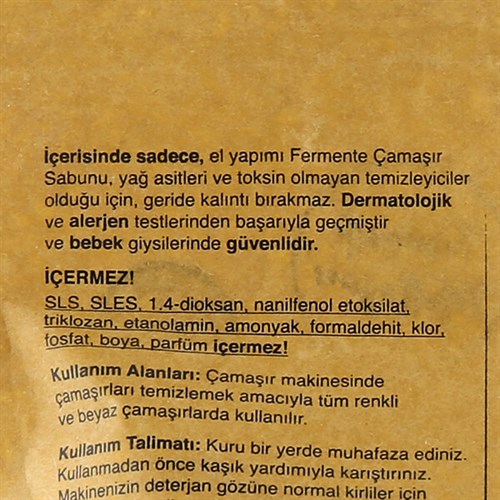 Doğal Çamaşır Makinesi Deterjanı (1000 gr) Fermente Mutfağım