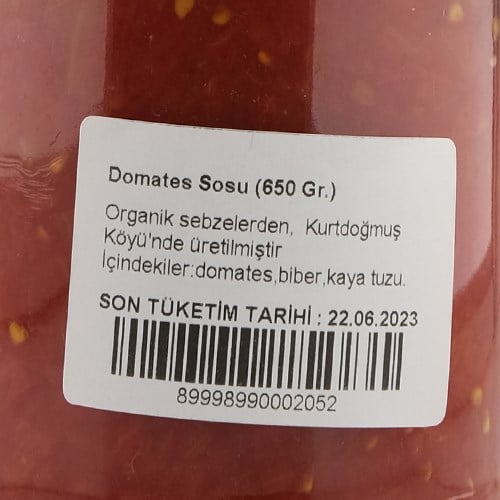 Domates Sosu (650 gr) Ev Yapımı