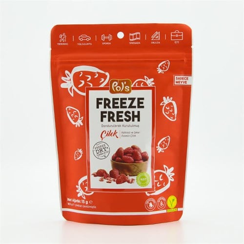 Dondurularak Kurutulmuş Çilek (15 gr) Pol's