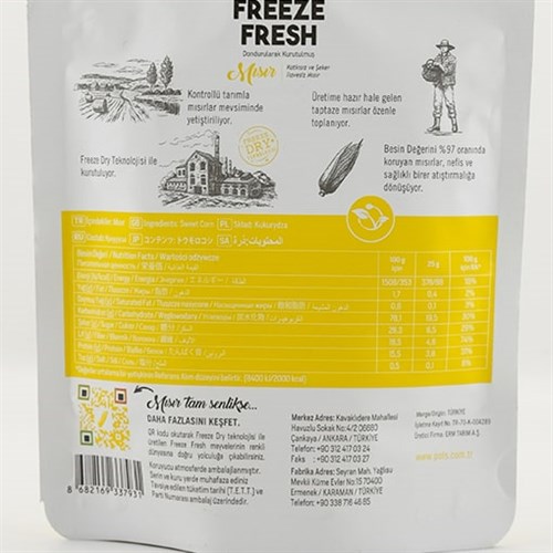 Dondurularak Kurutulmuş Mısır (25 gr) Pol's