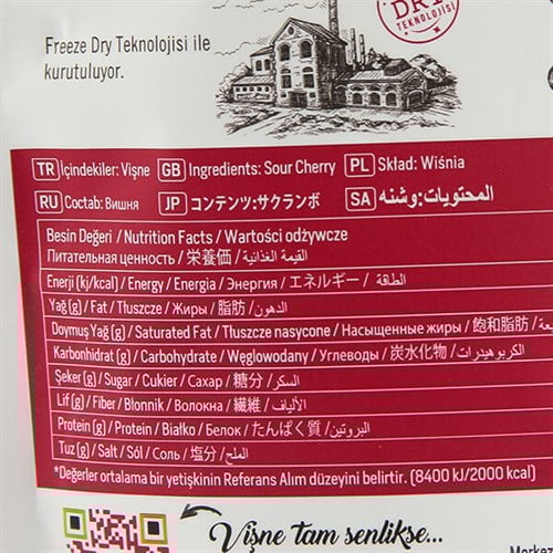 Dondurularak Kurutulmuş Vişne (25 gr) Pol's