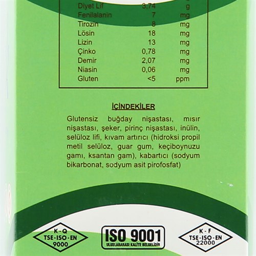 Düşük Proteinli GNK Glutensiz Nişastalı Karışım Un (1 kg) İhe