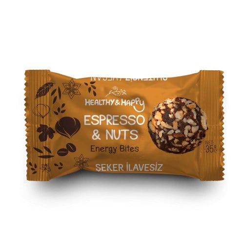 Espresso & Fındıklı Enerji Topu (35 gr) Healthy & Happy