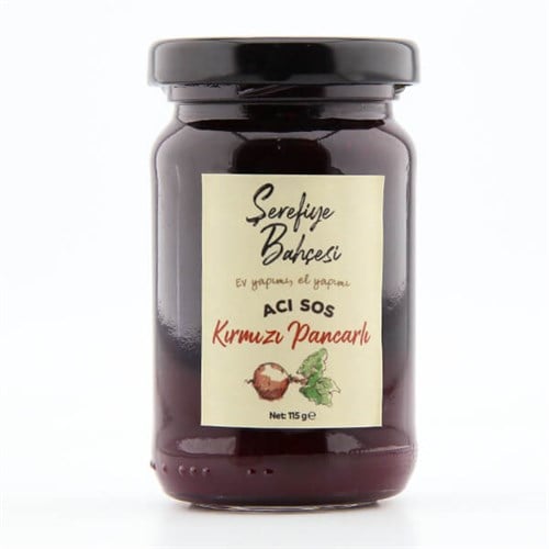 Ev Yapımı Pancarlı Acı Sos (115 gr) Şerefiye Bahçesi