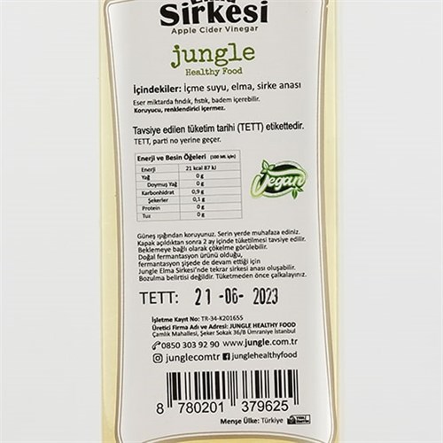 Fermente Elma Sirkesi (500 ml) Jungle