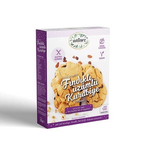 Fındıklı Üzümlü Kurabiye Karışımı (250 gr) Nature