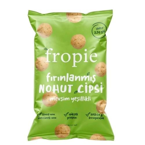 Fırınlanmış Nohut Cipsi Mevsim Yeşillikleri (50 gr) Fropıe