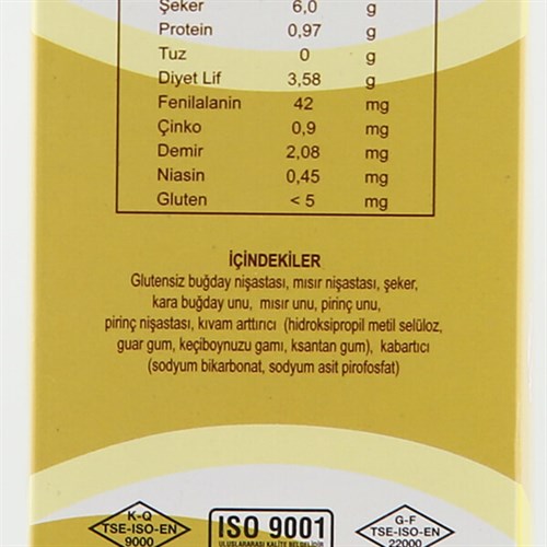 Glutensiz GNK Nişastalı Karışım Un (1 kg) İhe
