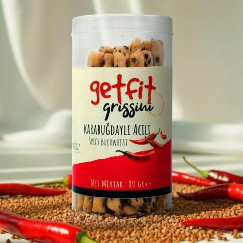 Glutensiz Karabuğdaylı Acılı Grissini (80 gr) Getfit