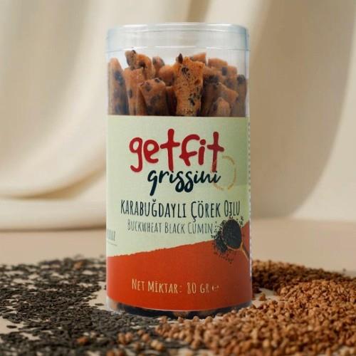 Glutensiz Karabuğdaylı Çörekotlu Grissini (80 gr) Getfit