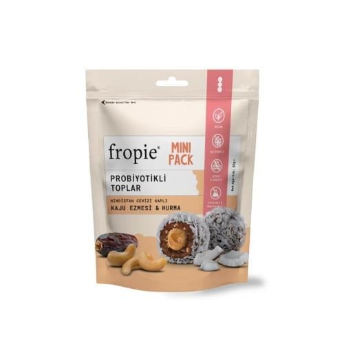 Hindistan Cevizli & Kaju Ezmeli Probiyotik Topları (32 gr) Fropie