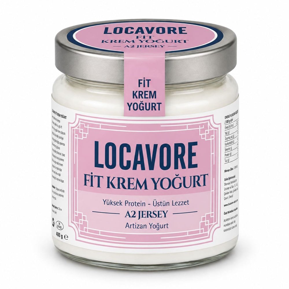 Jersey Krem Fit Light Yoğurt (400gr) Shemsa Naturals Locavore