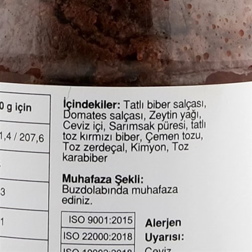 Kahvaltılık Tatlı Çemen (370 gr) Fermente Mutfağım