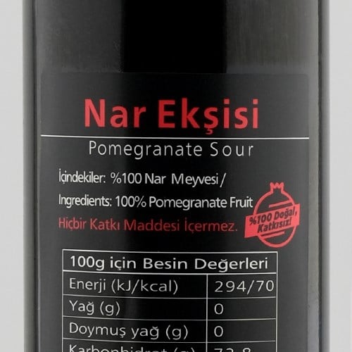Katkısız Nar Ekşisi (250 ml) Raz