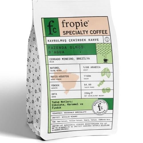 Kavrulmuş Çekirdek Kahve - Brezilya (250 gr) Fropie