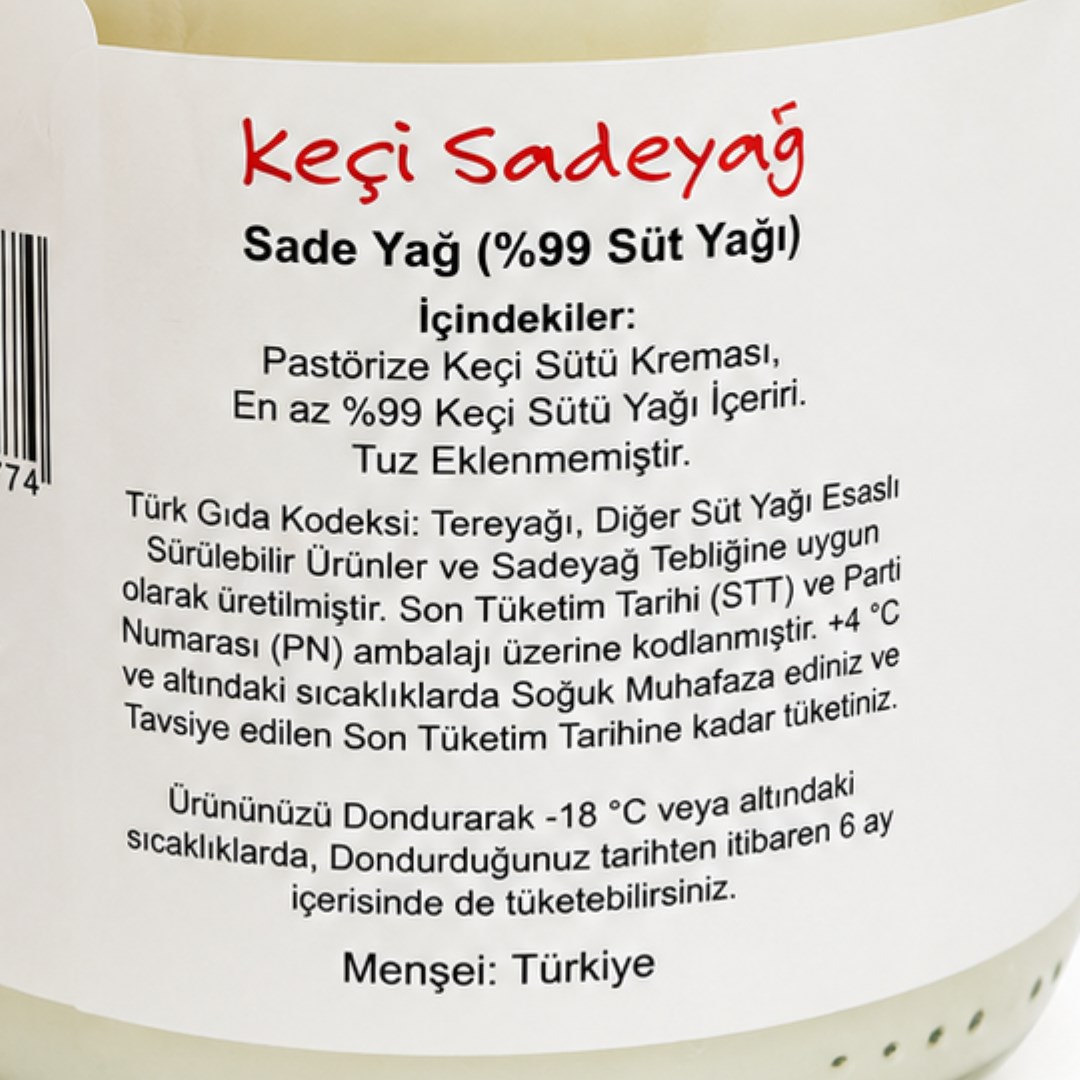 Keçi Sade Yağı (175 gr) Kapra