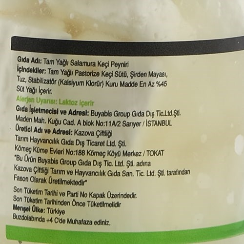 Keçi Salamura Peynir (200 gr) Keçiville