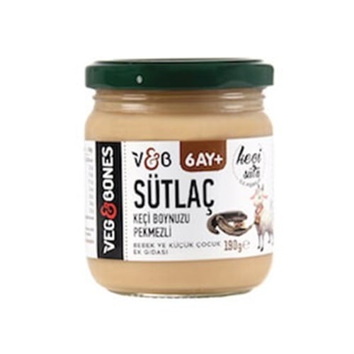 Keçi Sütlü Sütlaç, Keçiboynuzu Pekmezli (190 gr) Veg&Bones