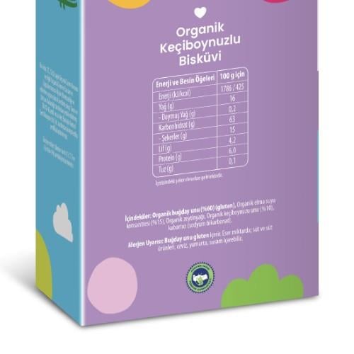 Kids Organik Keçiboynuzlu Bisküvi (55 gr) Wefood