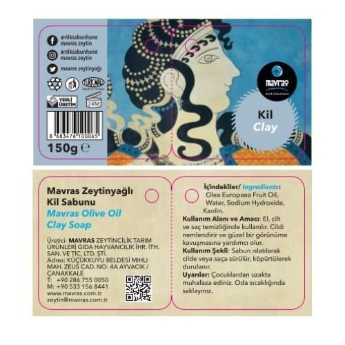 Kil Zeytinyağı Sabunu (150 gr) Mavras
