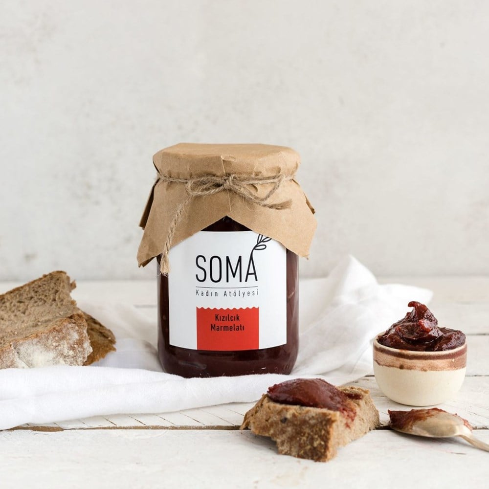 Kızılcık Marmelatı (380gr) Soma Kadın Atölyesi