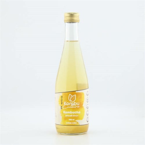 Kombucha İçeceği, Zencefil-Limon (330 ml) Kombu Culture