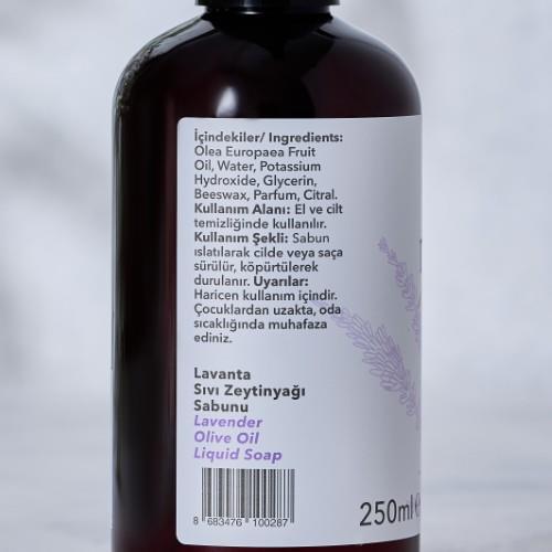 Lavantalı Sıvı Zeytinyağı Sabunu (250 ml) Mavras