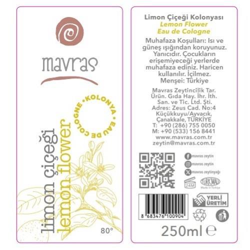 Limon Çiçeği Kolonyası (250 ml) Mavras