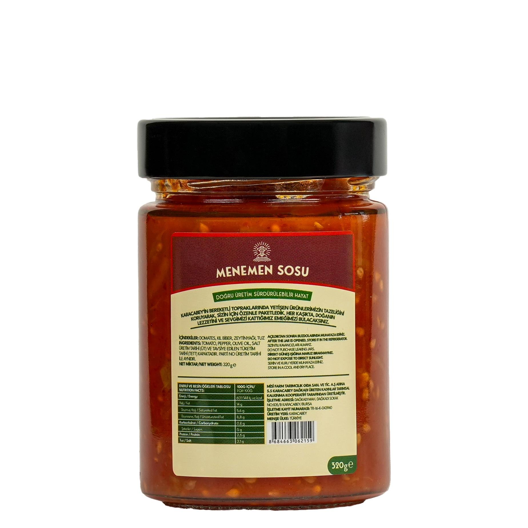 Menemen Sosu (320 gr) Misi Farm