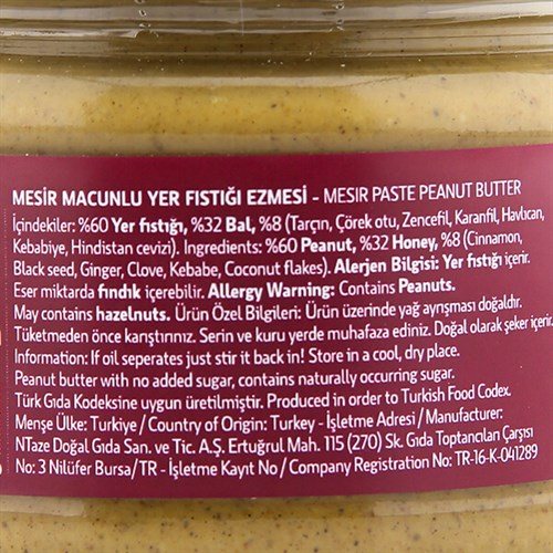 Mesir Macunlu Fıstık Ezmesi (280 gr) Nuts'all