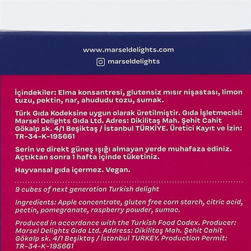 Narlı Lokum (16'lı paket) Marsel