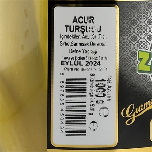 Naturel Acur Turşusu (1 kg) Ankara, Zavrak