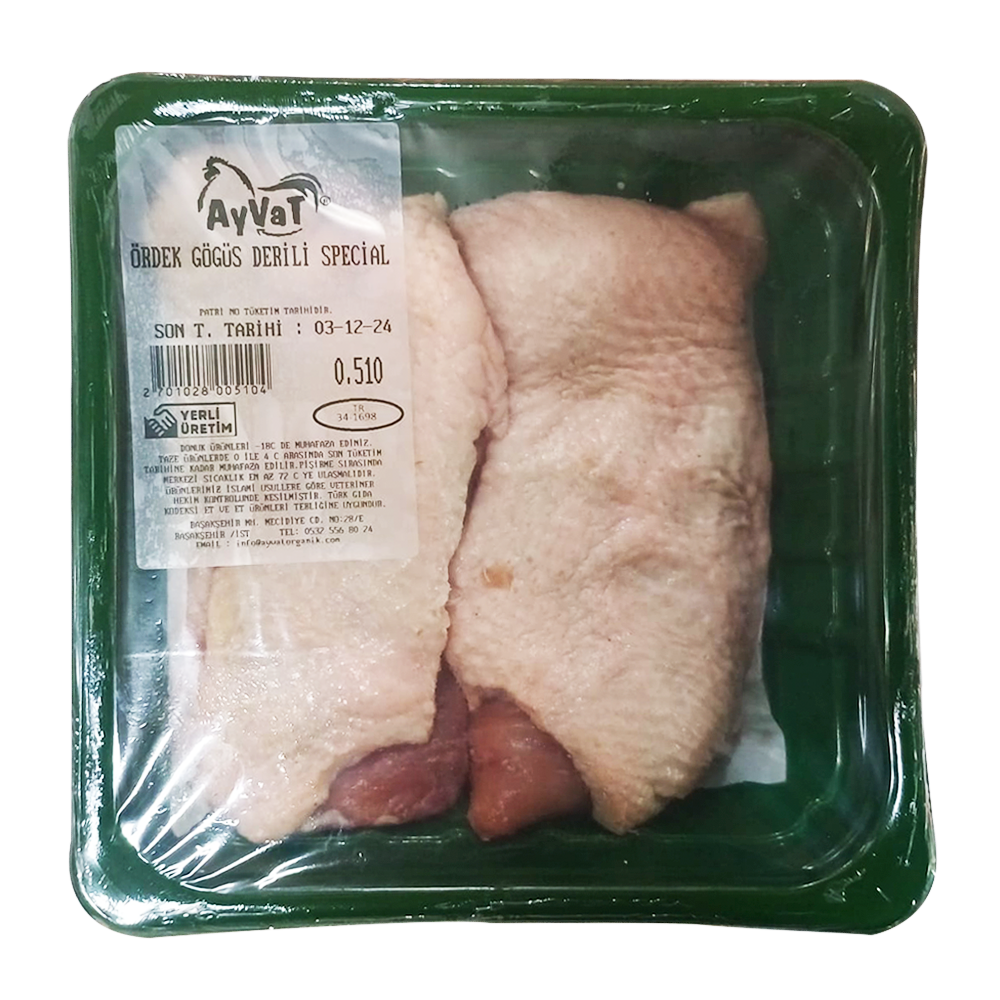 Ördek Göğüs (500 gr) Ayvat Çiftliği