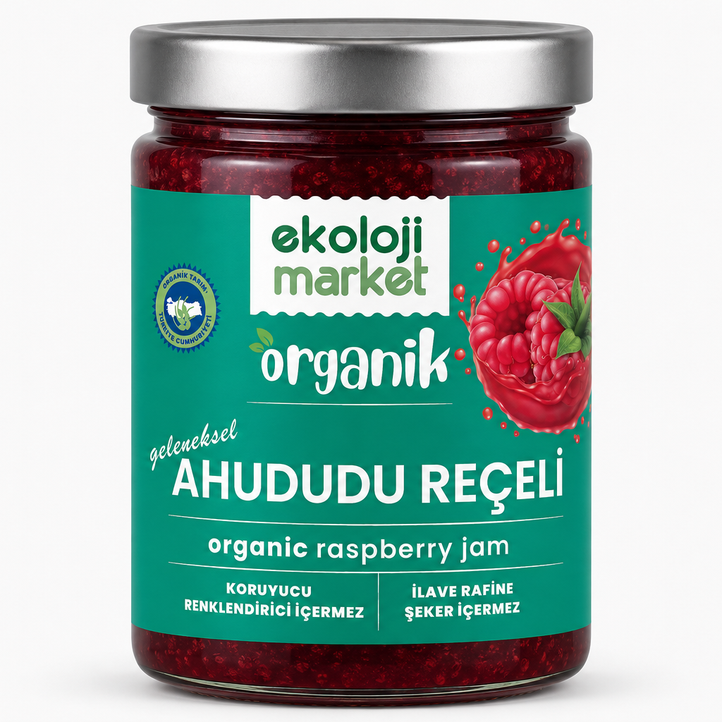 Organik Ahududu Reçeli (380 gr) Ekoloji Market