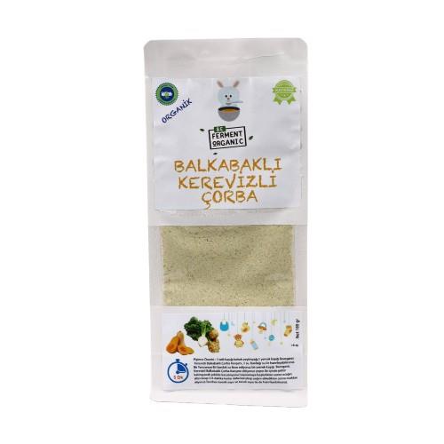 Organik Balkabaklı Kerevizli Bebek Ek Gıda Çorbası (180 gr) Beferment